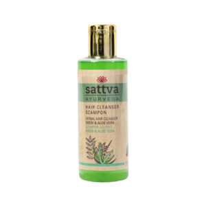 Sattva Ayurveda szampon do włosów neem i aloes. Naturalne kosmetyki do włosów Sattva UK Dunia Organic