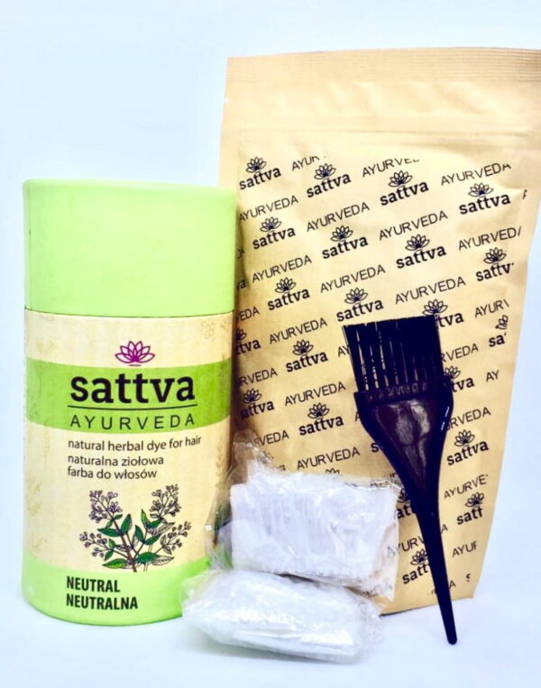 Sattva naturalna ziołowa farba do włosów -Cassia. Henna do włosów UK Dunia Organic