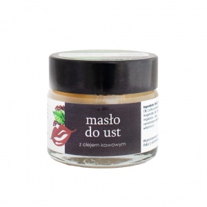 Your Natural Side Masło do ust z olejem kawowym 15ml Kosmetyki naturalne Dunia Organic UK