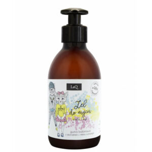 LaQ Żel do mycia dla dzieci o zapachu gumy balonowej 300ml Naturalne kosmetyki handmade UK Dunia Organic