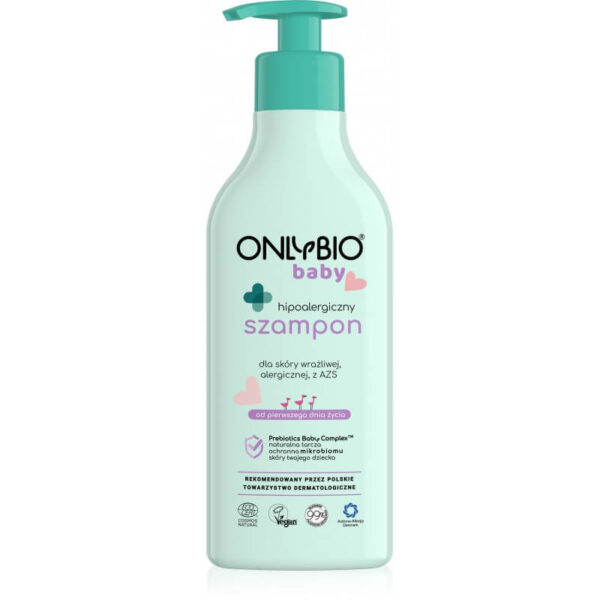OnlyBio Hipoalergiczny szampon od pierwszego dnia życia 300 ml Kosmetyki naturalne w UK Dunia Organic