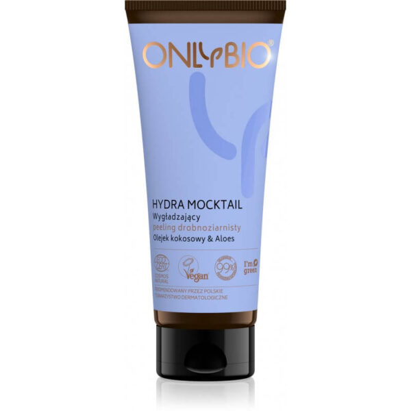OnlyBio Hydra Mocktail Wygładzający peeling drobnoziarnisty TUBA 75 ml Kosmetyki naturalne w UK Dunia Organic