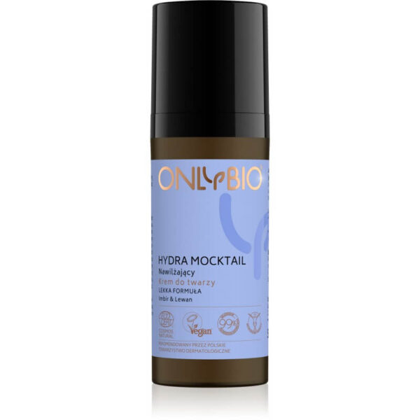 OnlyBio Hydra Mocktail nawilżający krem do twarzy lekka formuła 50 ml Kosmetyki naturalne w UK Dunia Organic