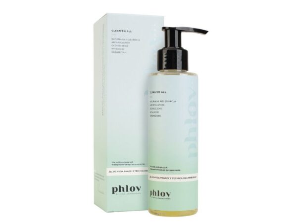 Phlov CLEAN’EM ALL Żel do mycia twarzy z technologią mikropiany