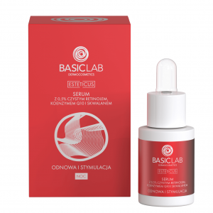BasicLab Serum z czystym Retinolem 0,5% ODNOWA I STYMULACJA 15ml