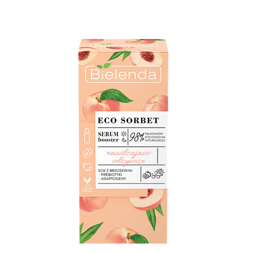 Bielenda Eco Sorbet Brzoskwinia - serum booster - nawilżająco-odżywcze 30 ml