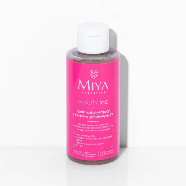 MIYA Cosmetics Tonik rozświetlający z kwasem glikolowym 5%