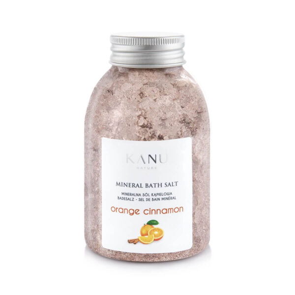 Kanu Nature Mineralna sól do kąpieli o zapachu pomarańczy i cynamonu